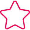 Icône rose représentant une étoile
